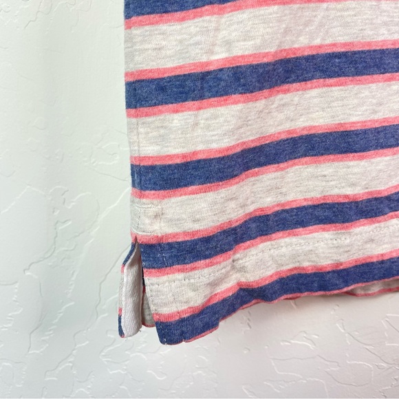 Patagonia Worn Wear Men's Squeaky Clean Rugby Small Striped Peak Pink Polo Shirt - Picture 9 of 16